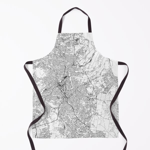 Artikelvorschau, Brisbane White Map entworfen und verkauft von multiplicitymap.