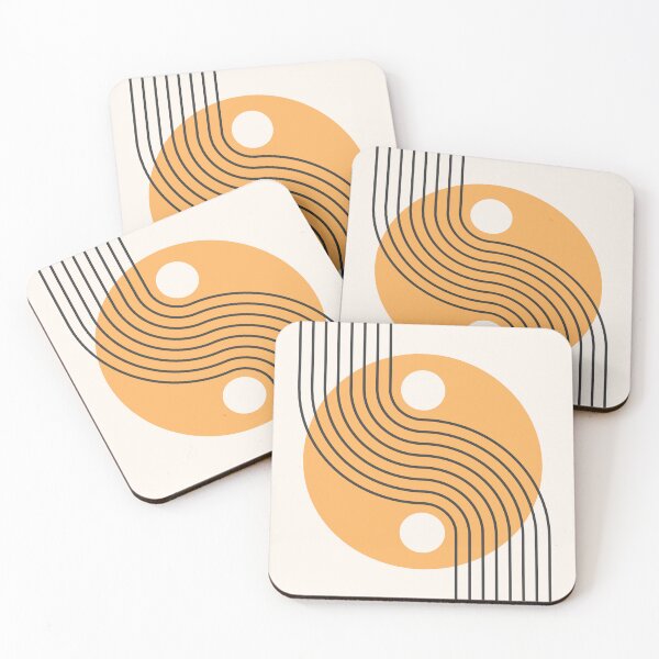 Item preview, Geometric Lines and Shapes 11 in Gold Black Beige  designed and sold by nineFlorals.