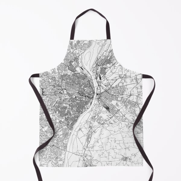 Item preview, St. Louis White Map designed and sold by multiplicitymap.