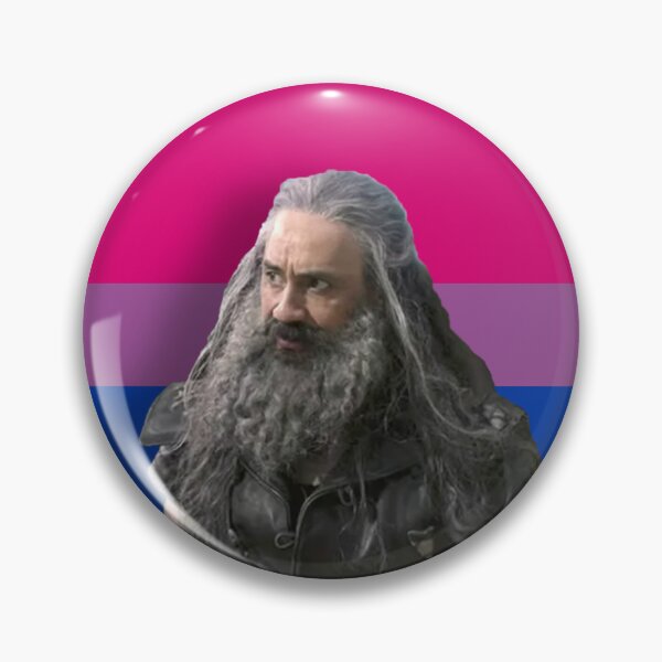 Item preview, Bisexual Flag Blackbeard Pin designed and sold by lunamoor.