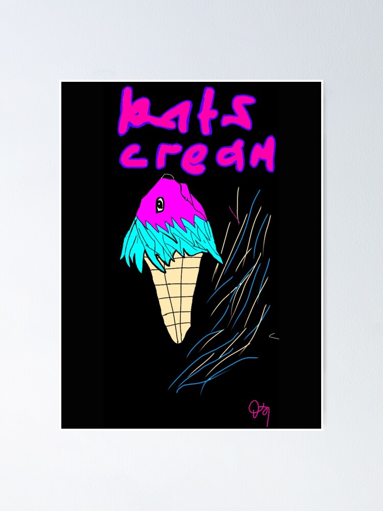 "Ice Cream Rats" Poster for Sale by KAMANNASR Redbubble
