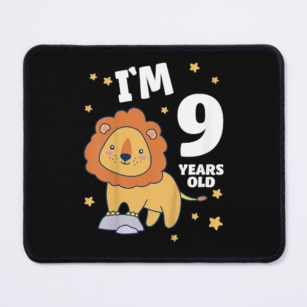 Item preview, Kids Ninth Birthday Lion 9 Year Old Boy Girl designed and sold by murphybricks.