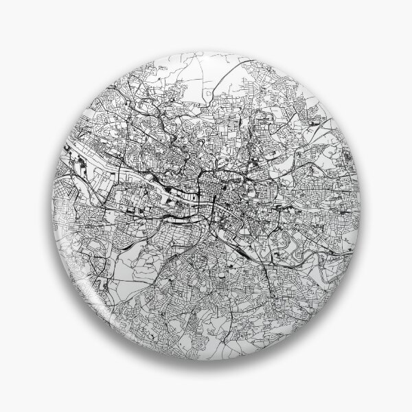 Item preview, Glasgow White Map designed and sold by multiplicitymap.