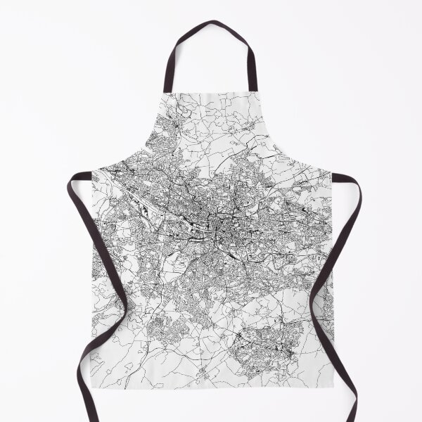 Item preview, Glasgow White Map designed and sold by multiplicitymap.