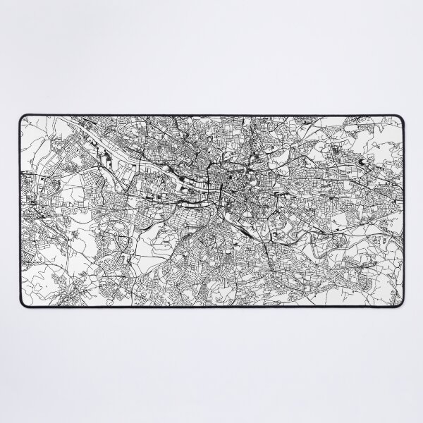 Item preview, Glasgow White Map designed and sold by multiplicitymap.