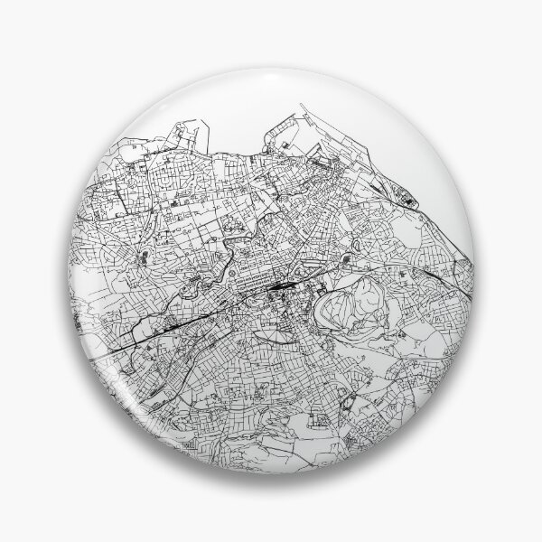 Item preview, Edinburgh White Map designed and sold by multiplicitymap.