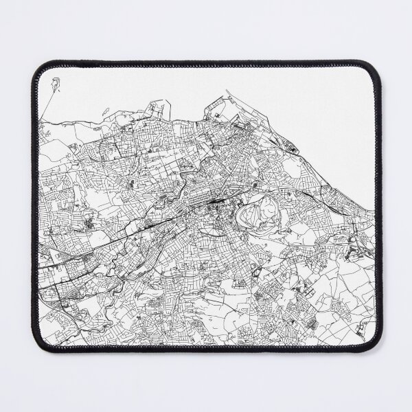 Item preview, Edinburgh White Map designed and sold by multiplicitymap.