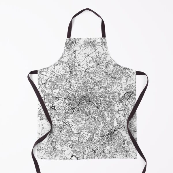 Item preview, Manchester White Map designed and sold by multiplicitymap.