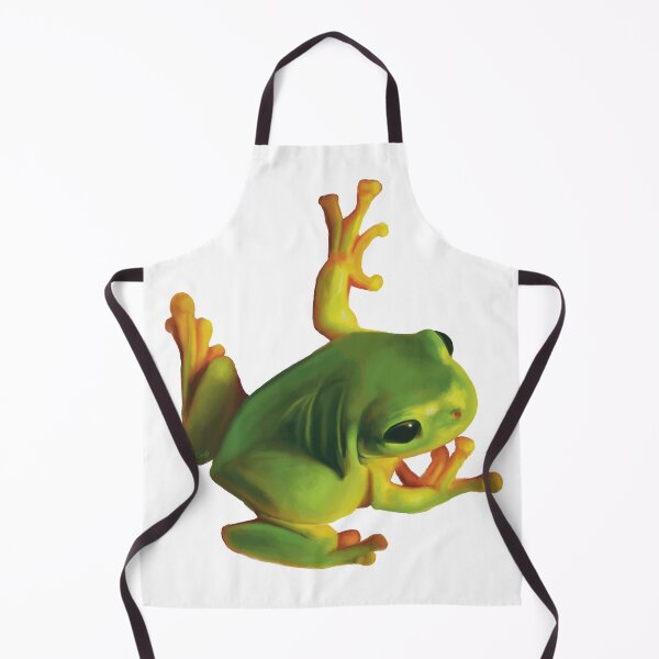 Item preview, Gorgeous Green Tree Frog. Australian green frog. Cute frog illustration, realistically drawn designed and sold by PlumpPlumStudio.