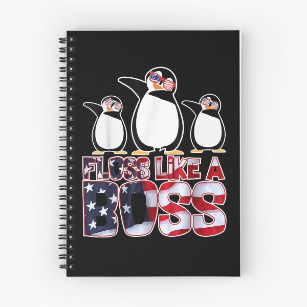Item preview, Floss Like A Boss Funny Dance Patriot Penguins 4th Of July T-Shirt designed and sold by gladttkeal.