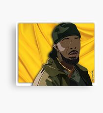 Omar l The Wire (Digital Fabric Collage) Canvas Print