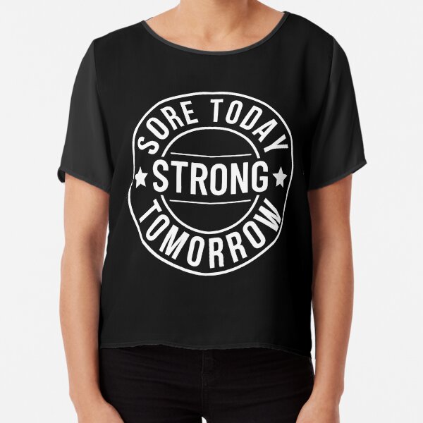 Camiseta Feminina Sore Today Strong Tomorrow (Preto)