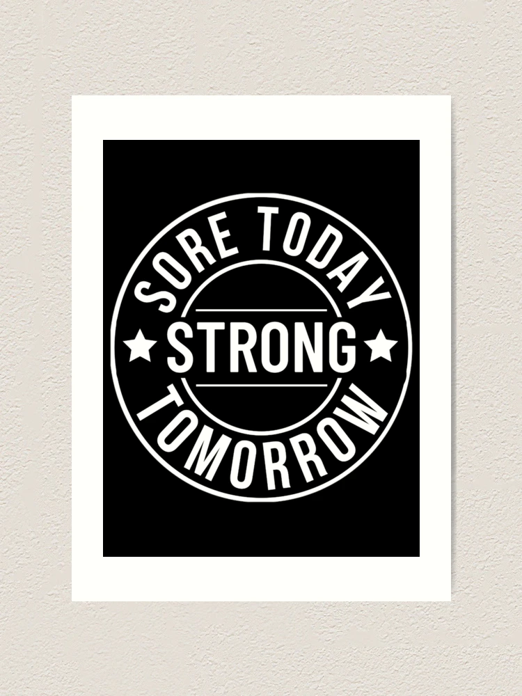 Sore today, Strong tomorrow……and maybe a little whiny in between !😉🎯💪🏻  (PS- The best thing to do especially when things