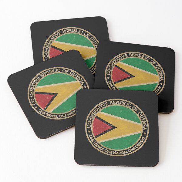 Item preview, Vintage Co operative Republic of Guyana USA South America United States Flag designed and sold by ly-s-art.