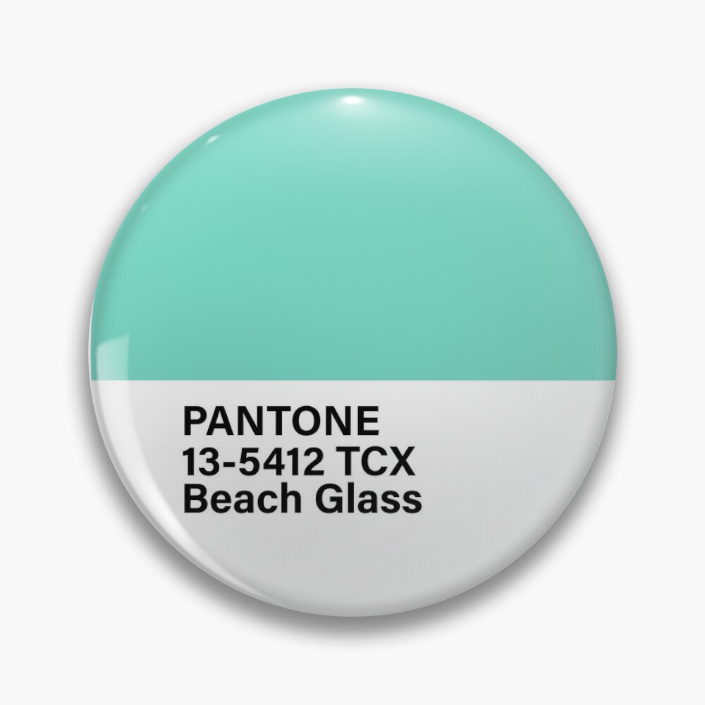 pantone 13-5412 TCX Beach Glass Pin for Sale by princessmi-com