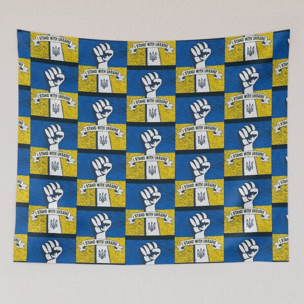 Item preview, I Stand With Ukraine Flag Ukraine Strong Ukrainians Support, Stop putin stop war       designed and sold by KellJamie.