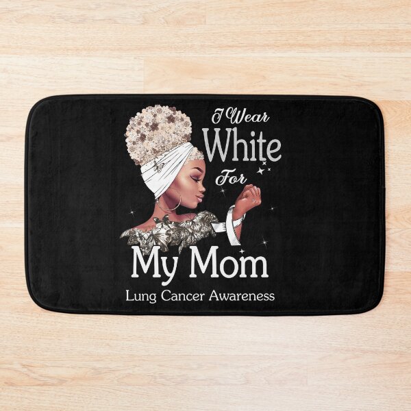 Item preview, Lung Cancer Awareness Black Girl I Wear White For My Mom designed and sold by tenjun16.