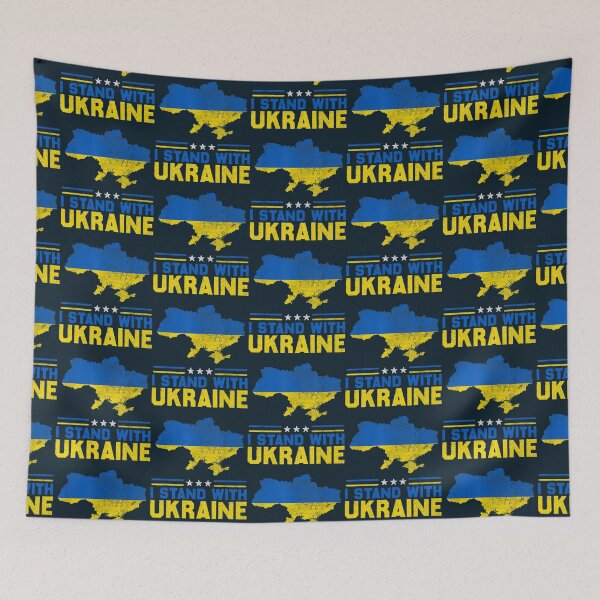 Item preview, I Stand With Ukraine Flag Ukraine Strong Ukrainians Support, Stop putin stop war     (2) designed and sold by KellJamie.