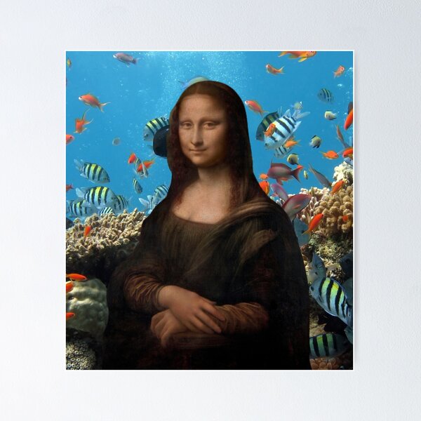 Monalisa !! Pop Art !! Monalisa in hippy style !! Painting