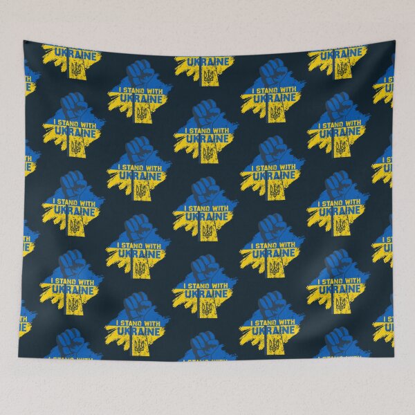 Item preview, I Stand With Ukraine Flag Ukraine Strong Ukrainians Support, Stop putin stop war     (4) designed and sold by KellJamie.