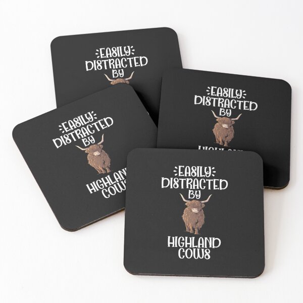 Item preview, Easily Distracted Scottish Highland Cow Farmer Cattle designed and sold by Luke Cantrell.