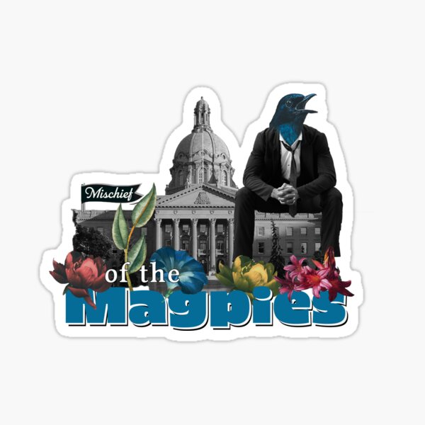 Item preview, Mischief of the Magpies - The Business Bird designed and sold by slash-graphics.
