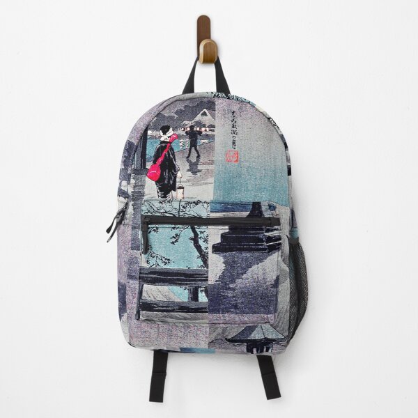 Item preview, Japanese Woman enters village with Mountain Landscape designed and sold by RyanCaudell.