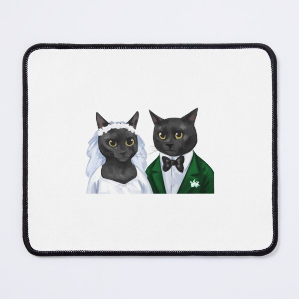 Item preview, Funny Just Married Couple Cat Lover Cat Couple, Married Couple designed and sold by PoojaSami.
