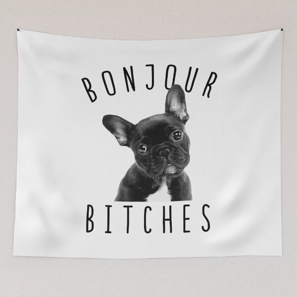 Item preview, Bonjour Bitches Funny French Bulldog Dog Lover Gift designed and sold by BernardMurray.