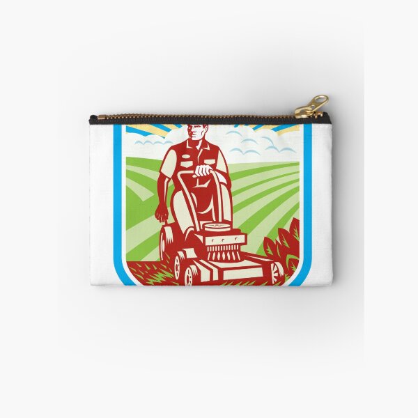 Item preview, Ride On Lawn Mower Vintage Shield Retro designed and sold by patrimonio.
