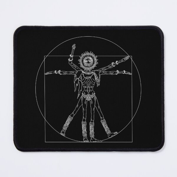 Item preview, Gold Mask x Vitruvian Man (Black) designed and sold by AdmiralFlapPlak.