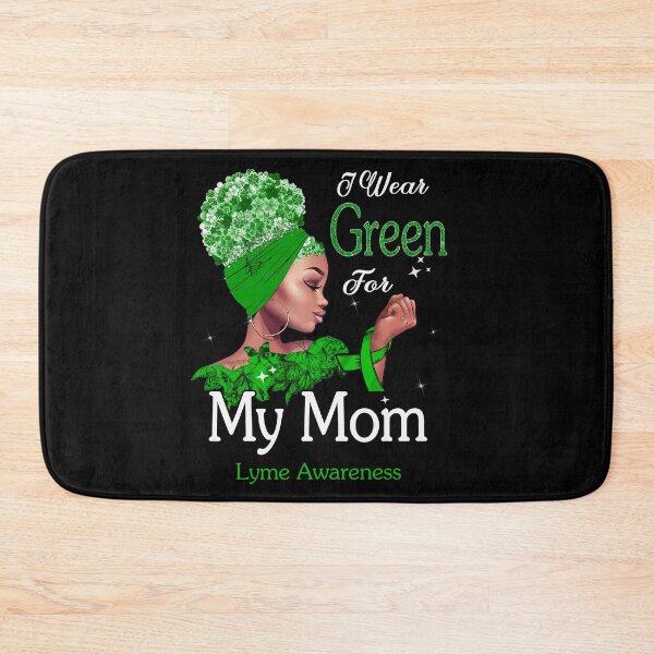 Item preview, Lyme Awareness Black Girl I Wear Green For My Mom designed and sold by tenjun16.