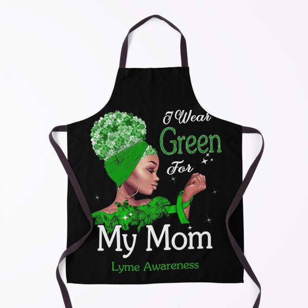 Item preview, Lyme Awareness Black Girl I Wear Green For My Mom designed and sold by tenjun16.