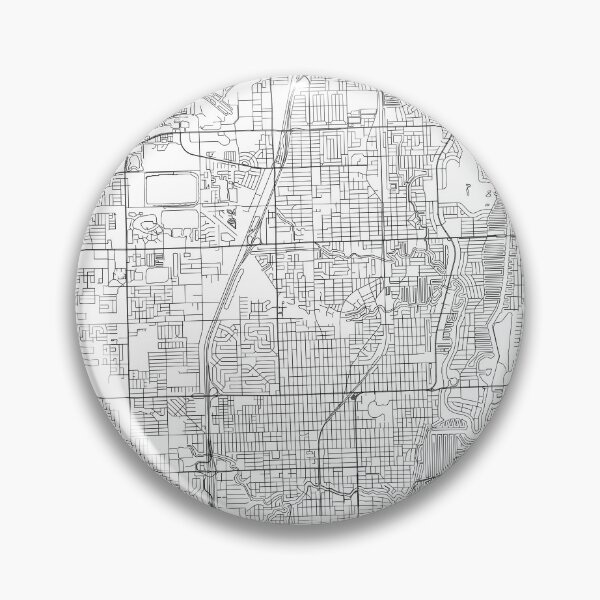 Artikelvorschau, Fort Lauderdale Weiße Karte entworfen und verkauft von multiplicitymap.