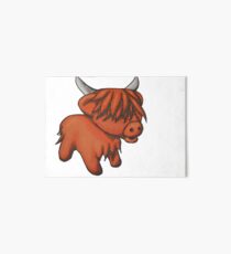 Cartoon Highland cow Art Board