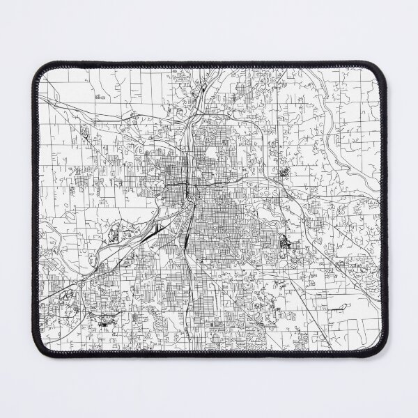 Item preview, Grand Rapids White Map designed and sold by multiplicitymap.