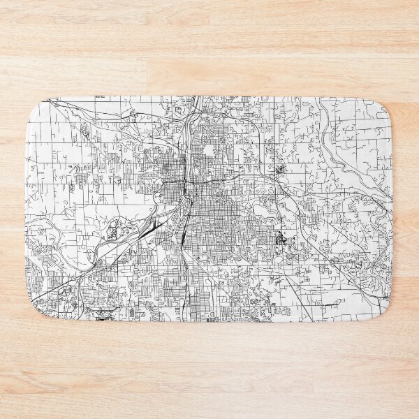 Item preview, Grand Rapids White Map designed and sold by multiplicitymap.
