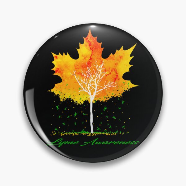 Item preview, Lyme Awareness Maple Leaf Autumn Tree Orange Fall Leaves Season designed and sold by Sabfit.