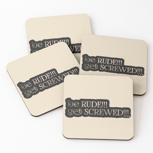 Item preview, be rude !!!... get screwed !!! brown bronze sticker designed and sold by NAQYsTUDIo.