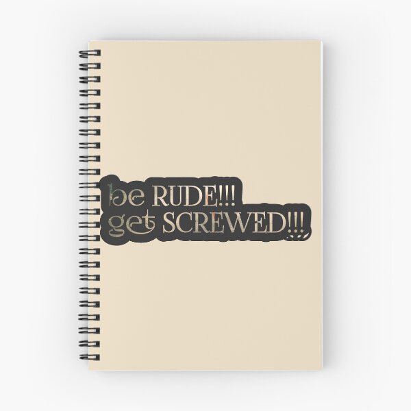 Item preview, be rude !!!... get screwed !!! brown bronze sticker designed and sold by NAQYsTUDIo.