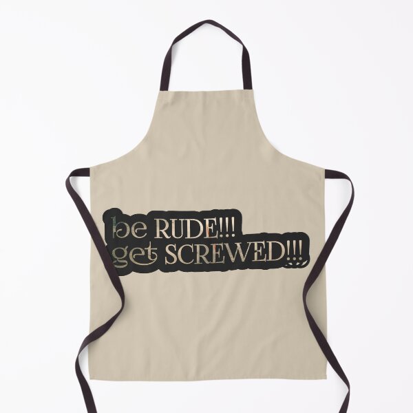 Item preview, be rude !!!... get screwed !!! brown bronze sticker designed and sold by NAQYsTUDIo.