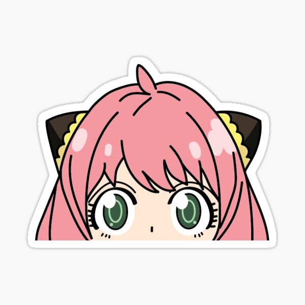 For ANYA FORGER PEEKER Sticker - Funny Anime Meme Decal - *PREMlUM