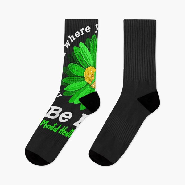 Aperçu de l'œuvre Soyez gentils Cadeaux de sensibilisation à la santé mentale de tournesol de ruban vert créée et vendue par JakariEzer.