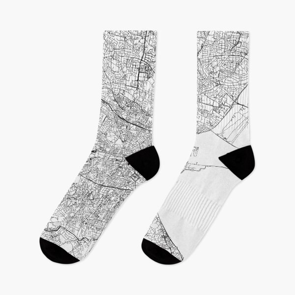Item preview, Dublin White Map designed and sold by multiplicitymap.