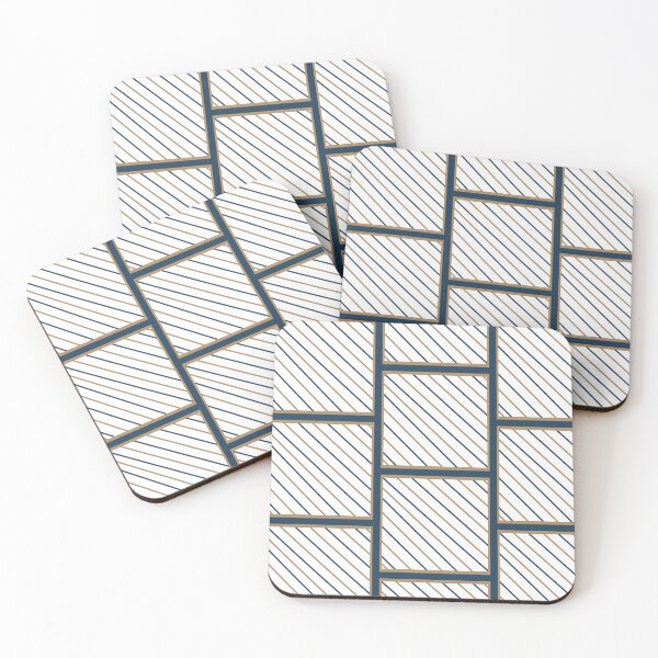 Item preview, Gold stripes Blue Lines designed and sold by L-I-E-Store.