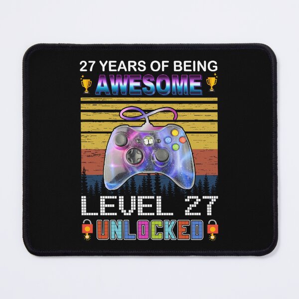 Item preview, 27 Years Of Being Awesome Level 27 Unlocked Gamer designed and sold by PansyBoyd.