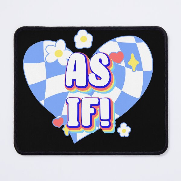 Item preview, As If! Retro 90s Y2K Slang Quotes Twisted / Warp Checkered Box Pattern Heart designed and sold by Annisa Yuwanda.