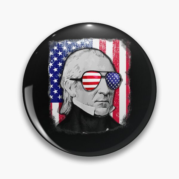 Artikelvorschau, James K Polk US-Flaggen-T-Shirt 4. Juli entworfen und verkauft von gladttkeal.