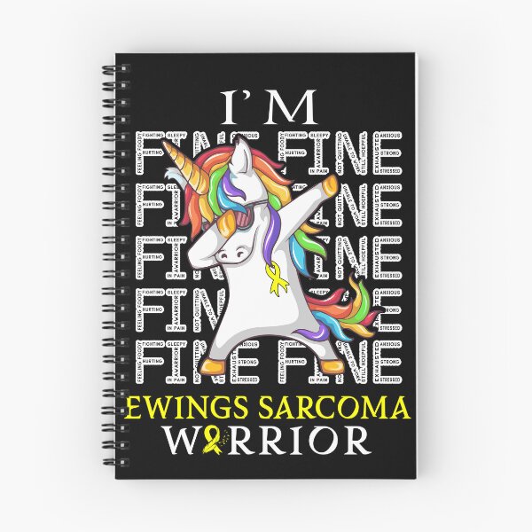 Item preview, Unicorn Ewings Sarcoma Warrior I'm Fine Ewings Sarcoma Awareness designed and sold by Hatjar.