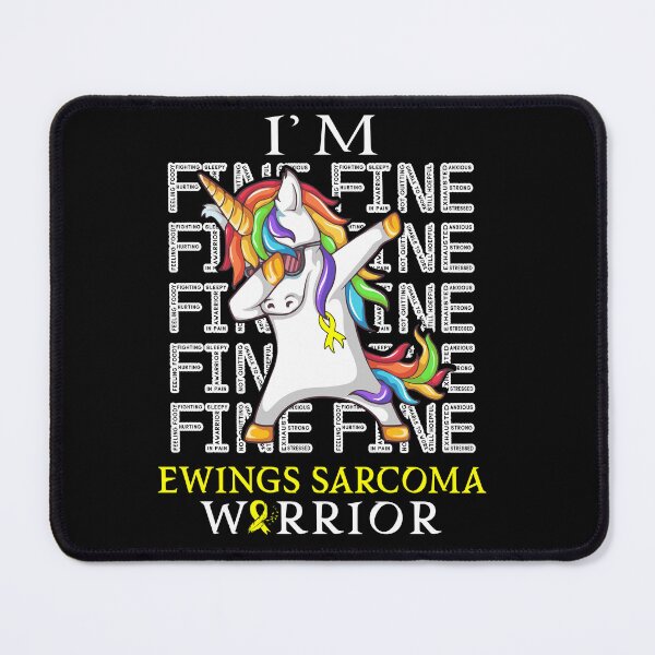 Item preview, Unicorn Ewings Sarcoma Warrior I'm Fine Ewings Sarcoma Awareness designed and sold by Hatjar.